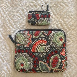 Vera Bradley iPad case and coin purse.